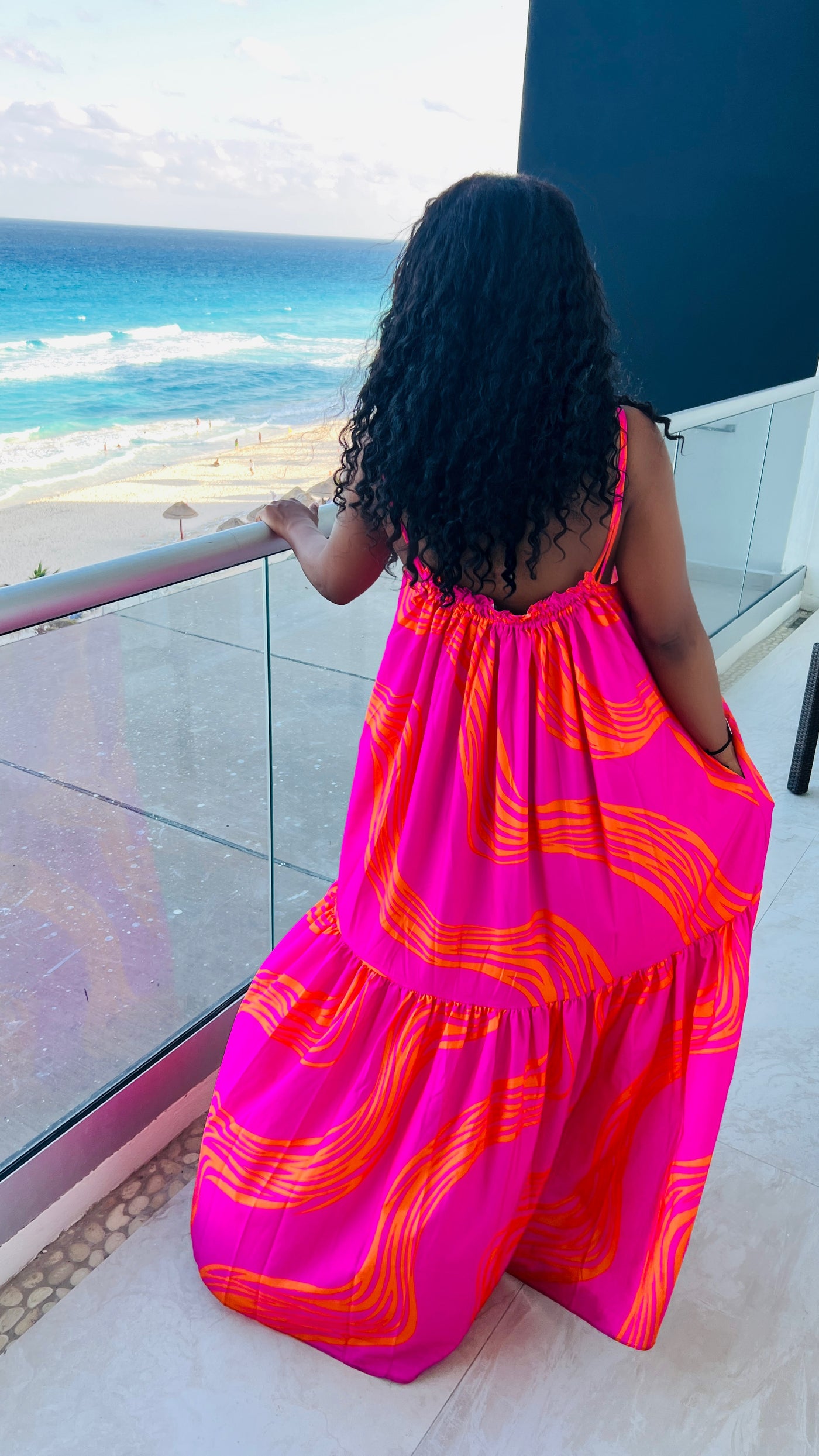 Vestido largo Electric Rose