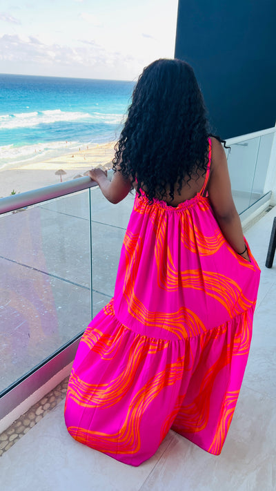 Vestido largo Electric Rose